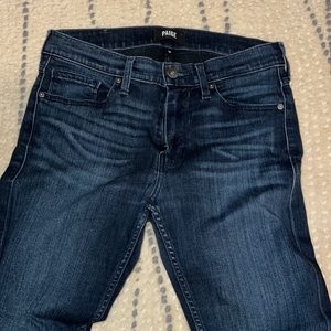 Men’s Paige jeans size 30 waist 28 length. Slim fit. Great condition. Soft